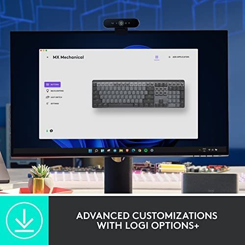 Teclado mecânico sem fio Logitech Max. Retroilum Tactil completo