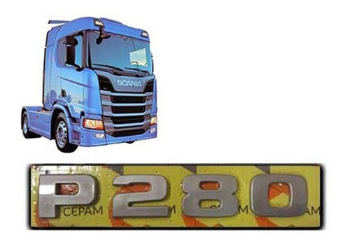 Letreiro Scania P 280 Ntg 2019 2020 2021