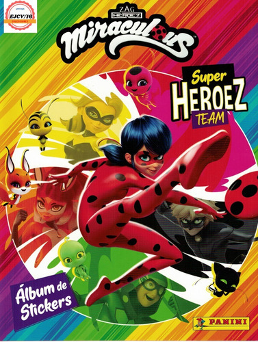  Álbum + 50 Sobres  Miraculous 4 Super Heroez Team Panini