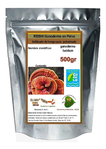 Reishi 500g En Polvo Orgánico 