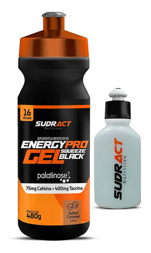 Energy Pro Gel Black Squeeze Com Dosador 480g - Sudract Sabor Caramelo
