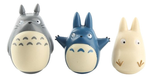 Hayao Miyazaki Totoro Figurita Sobremesa Trompo Vaso 3pcs