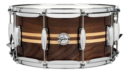 Gretsch Walnut W/ Maple Inlays 14x6,5 Redoblante S1-6514w-mi