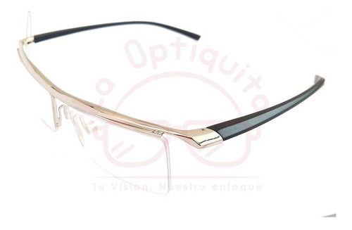 Imagen 2 de 6 de Armazon Lentes Semi Volado Oftálmico Aleacion Titanio Tr-90 Ligero Bti006
