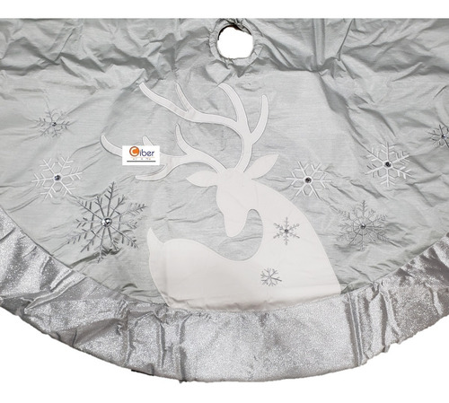 Pie De Arbol Navidad Color Plata 1.6 Mts Redondo Envio Xos