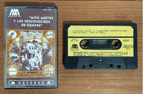 Nito Mestre Y Los Desconocidos De Siempre Cassette