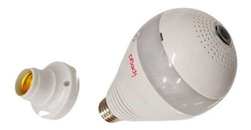 Imagem 2 de 7 de Lâmpada Com Câmera Espiã 360 Ip Ipega Wifi Hd Visão Noturna