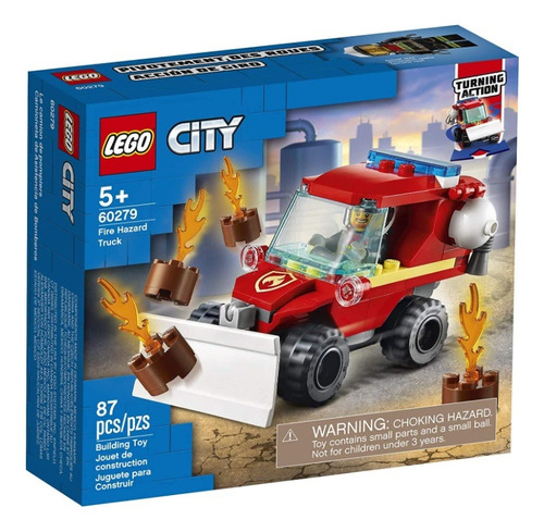 Lego City Fire Hazard Truck 60279 Kit De Construcción Bomber