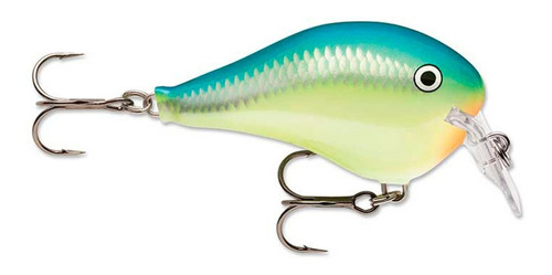 Señuelo Para Pesca Rapala Dives To Dt06 Crsd + Color Azul Plata Verde Neon