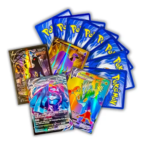 Kit 40 Cartas Pokemon Vmax Sem Repetir