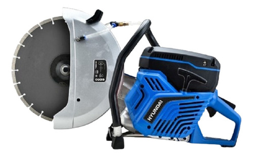 Cortadora De Concreto Manual Gasolina 14 PuLG Hyundai Color Azul