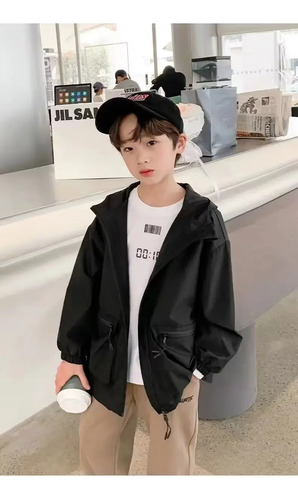 Chaqueta Casual Con Capucha Para Niños, Ropa De Abrigo Para