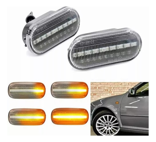 Par Cuarto Led Secuencial Vw A4 Jetta Golf Clásico Beetle