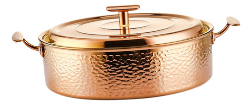 Olla Caliente De Cobre Puro, Práctica, Resistente, De Oro M