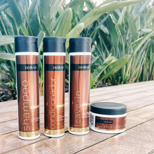 Kit Cachos (shampoo, Cond, Mask E Leave-in) - Dorah Beauty