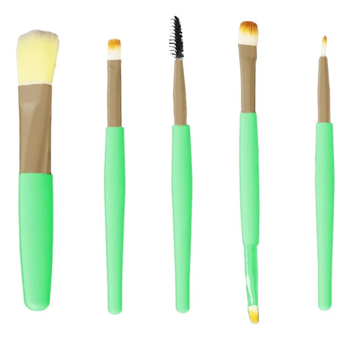 Brochas De Maquillaje Kit 20 Pzs Para Maquillaje Profesional Turquesa