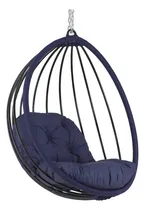 Comprar Balanço Suspenso Corda Náutica Alumínio Jardim Área Varanda Cor Azul