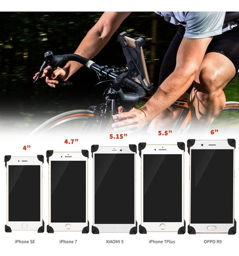 Imagen 8 de 8 de Soporte Celular Bicicleta Moto iPhone 6 Samsung J7 Huawei