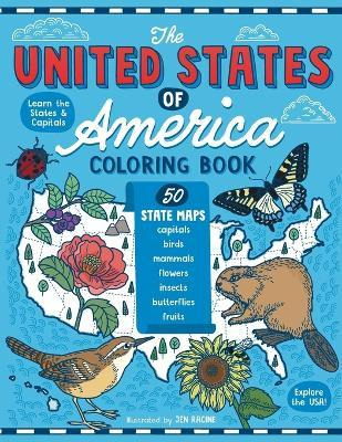 Libro The United States Of America Coloring Book : Fifty ...
