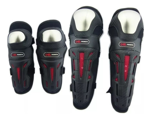 Set Protecciones Rodillera Y Codera Para Moto Promoto 