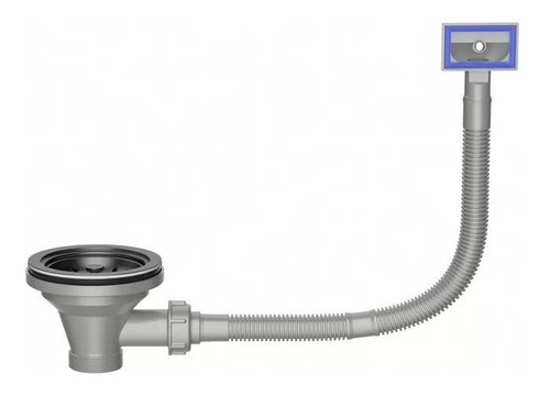 Imagen 6 de 9 de Pileta Para Cocina Simple Vindex De Sobreponer 48x35x18