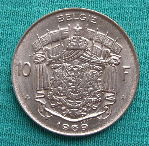 Belgica Moneda 10 Francos 1969 Nice Grade Oferta