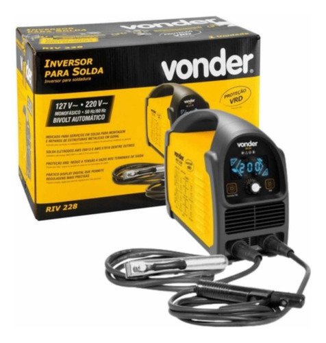 Máquina De Solda Inversora Tig,digital Riv 228,bivolt Vonder