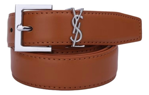 Cinto Feminino Saint Laurent Ysl Promoção Marrom 95