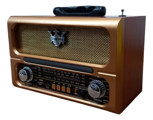 Bocina Retro Con Radio Am/fm Bluetooth Link Bits, Rd-246