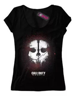 Remera Mujer Call Of Duty Ghosts Ca82 Dtg Premium