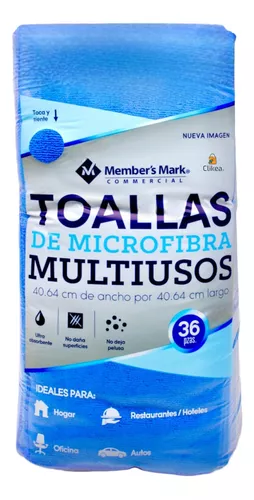 Toallas de Microfibra Member's Mark Multiusos 36 pzas Varios Colores a  precio de socio