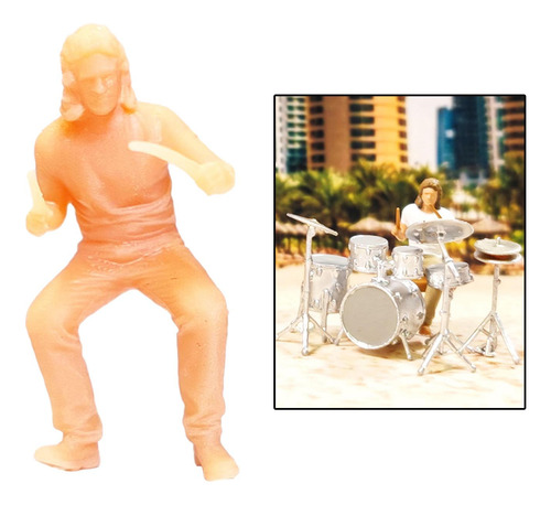 Resina 1/64 Figuras Sin Pintar Modelo Batería Batería 2cm