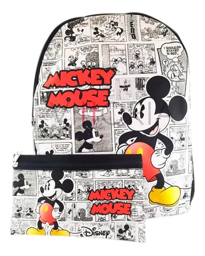 Morral + Cartuchera Mickey Mouse Maleta Ánime
