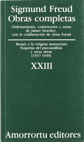 Obras Completas Vol. Xxiii Sigmund Freud Ed. Amorrortu
