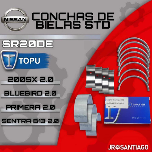 Conchas De Bielas Std Nissan Primera Bluebird 200sx Sr20de