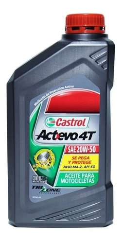 Aceite Castrol Actevo Mineral 20w50 4t - Gb Motos