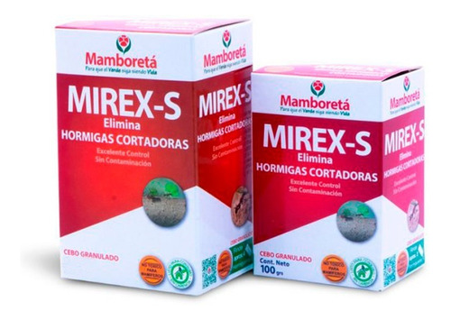 Mamboretá Insecticida Mirex-s Hormigas Cortadoras 100 Grs
