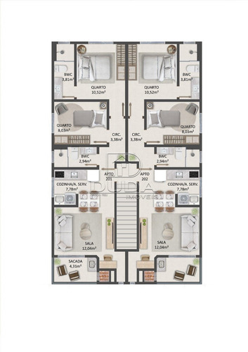 Apartamento - Nova Palhoca - Ref: 33477 - V-33474