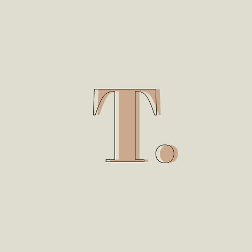 Libro: T: Monogram Initial Notebook Letter T, Modern Typogra