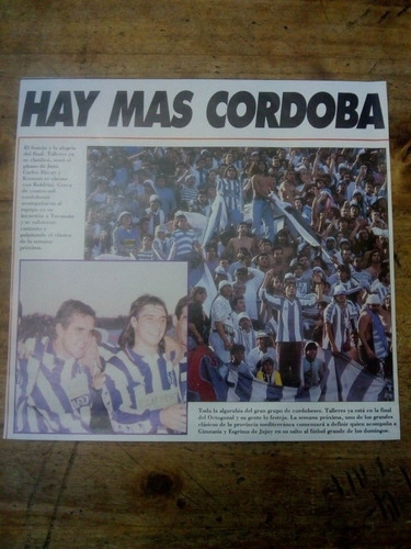 Recorte Talleres De Córdoba Hinchada Y Kesman Boldrini