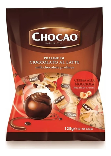 Bombones Italianos Chocao Nocciola Crema De Avellanas 125g