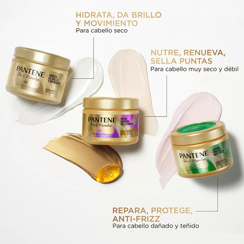 Cronograma Capilar Pantene 3pzas De 300 Ml C/u