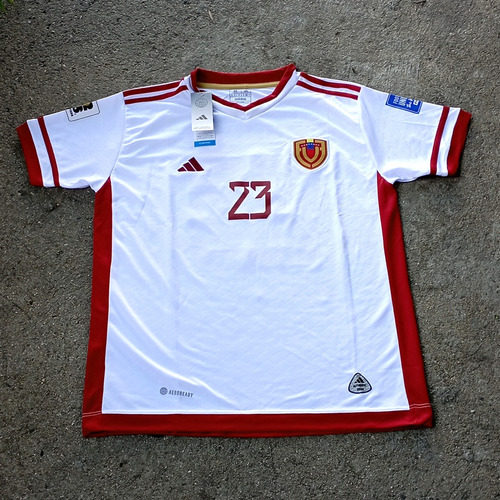 Camiseta Vinotinto Venezuela 23-24 (fan Vension) (blanca)