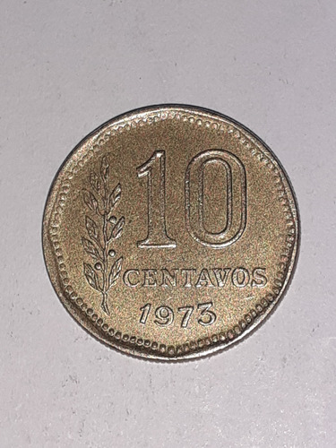 Moneda De 10 Centavos Del Año 1973 