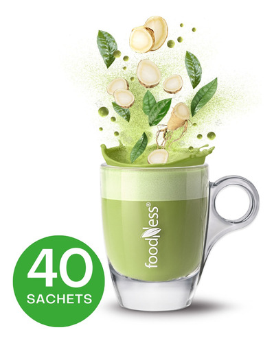 Matcha Latte Con Ginseng - 40 Sachets Individuales