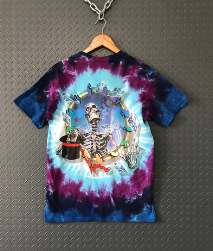 Grateful Dead Liquid Blue Tie Dye Talla M Estampado (Usado)