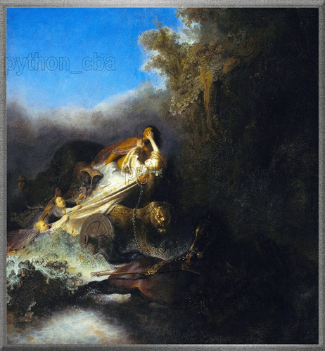 Cuadro La Abducción De Proserpina - Rembrandt - Año 1631