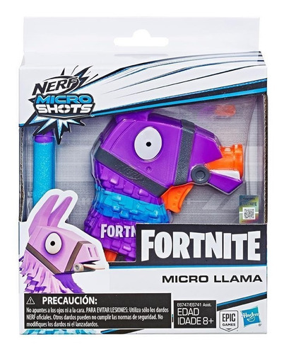 Imagen 1 de 2 de Pistola Nerf Fortnite Micro Shots Llama Hasbro E6741