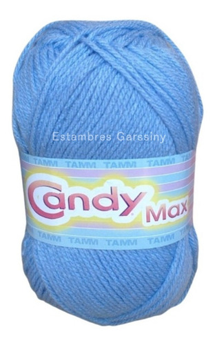 Estambre Candy Max Tamm Madeja De 200 Grs Crochet Color Azul Cielo