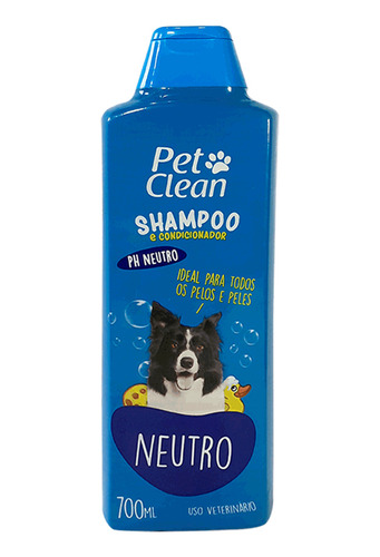 Shampoo Cães Gatos Banho E Tosa Pet Clean 700 Ml Fragrâncias